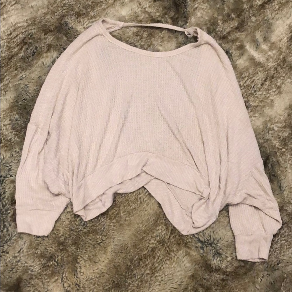 Open back flowy top